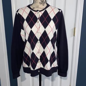 Lands’ End button up cardigan